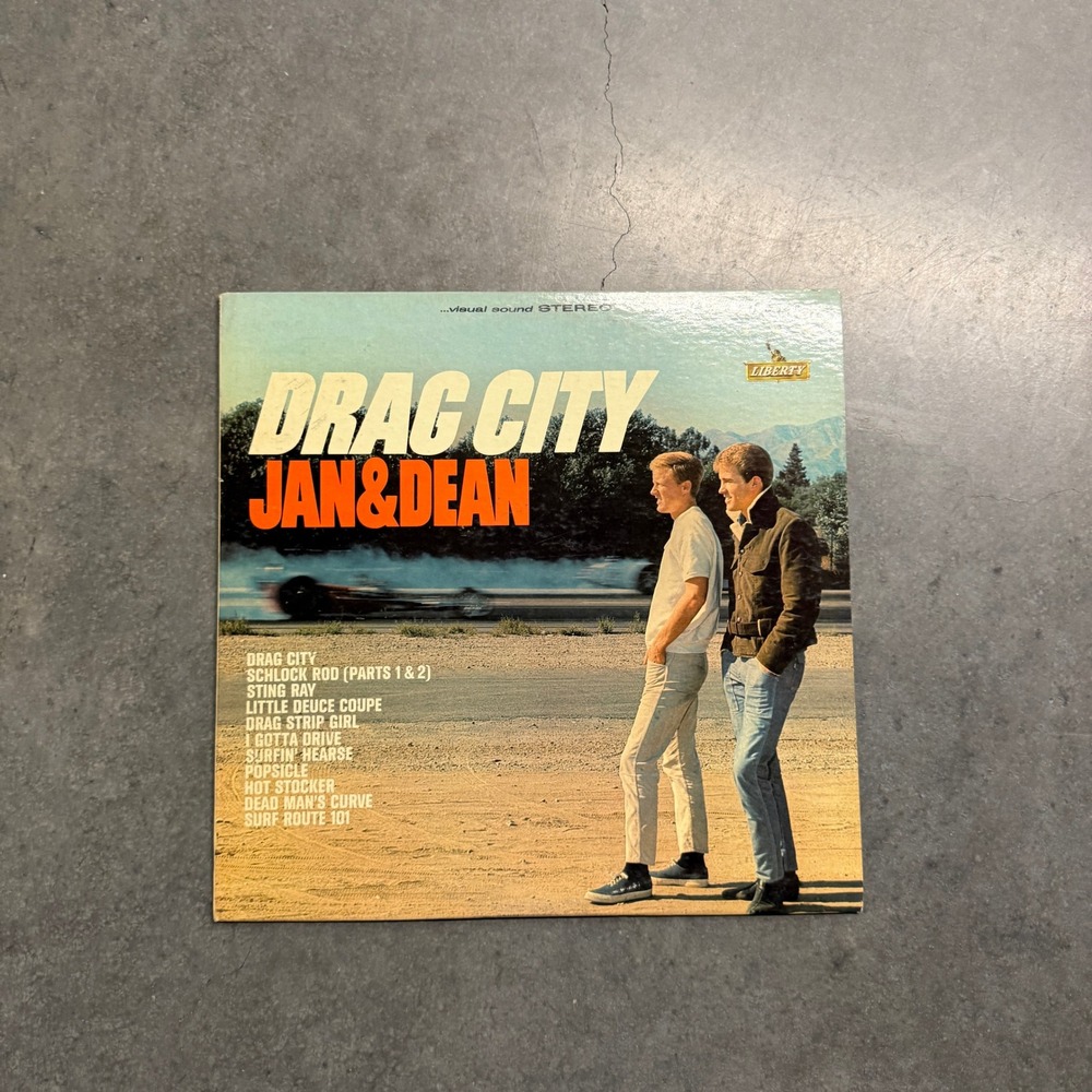 Jan & Dean Drag City Vinyl LP Record Liberty LST-7339 Stereo Surf Rock 1963